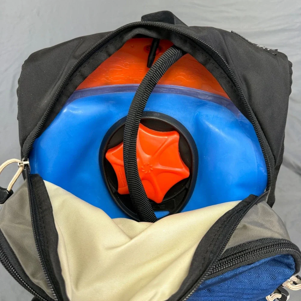 JanSport Nalgene Hydration Backpack Blue Grey Hiking Trail Running Pack